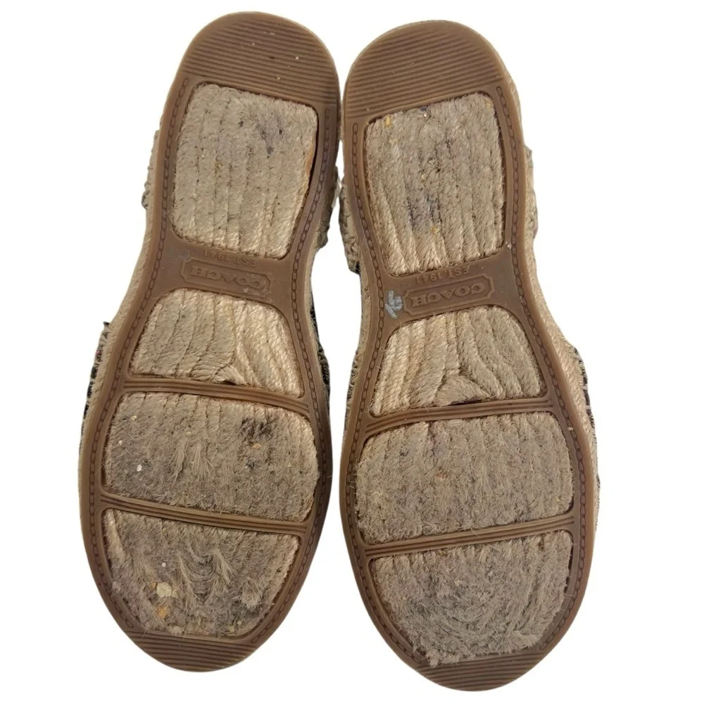 Coach Rayanne Espadrille Sling Flat Brown/Tan